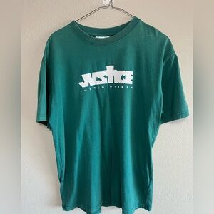 Justin Bieber Teal Justice T-Shirt